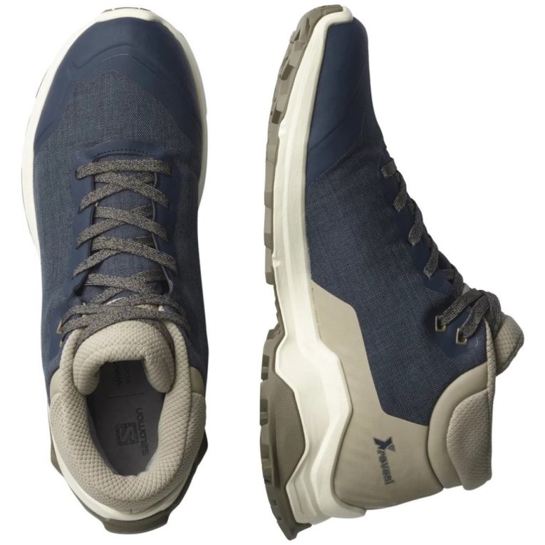 Navy / Khaki Salomon X Reveal Chukka CSWP Men's Winter Boots | IE HZ6357